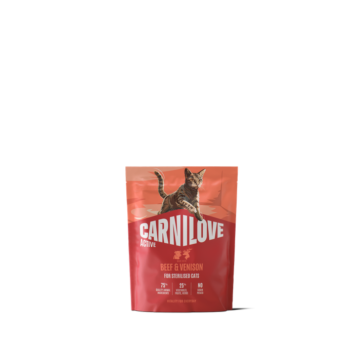 Carnilove Cat Active Sterilizzato Manzo & Cervo secco