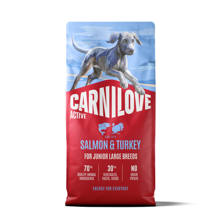 Carnilove Dog Active Junior Large Salmone & Tacchino secco