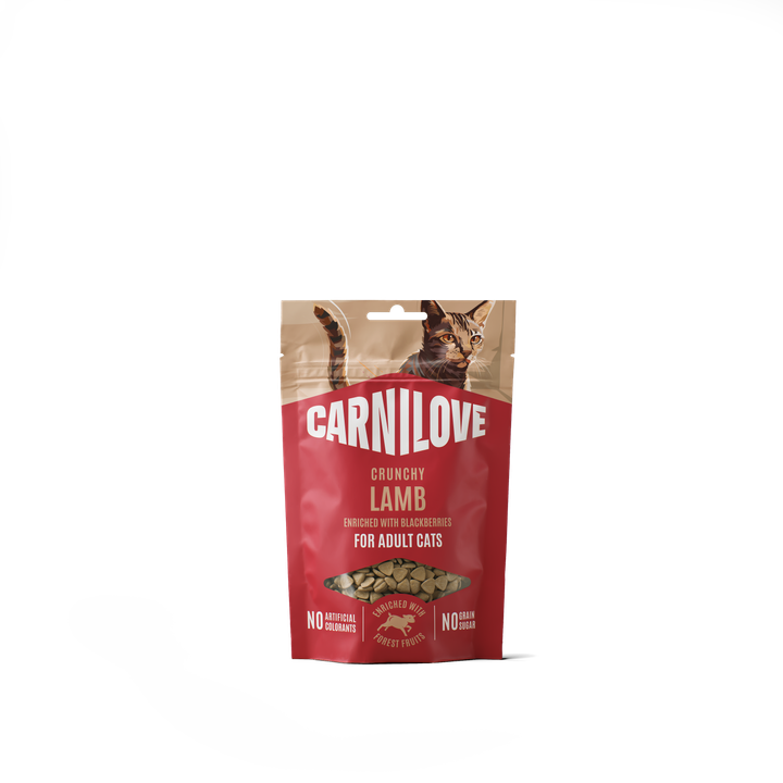 Carnilove Cat Snack Croccante Agnello & Mirtilli Neri 50 g