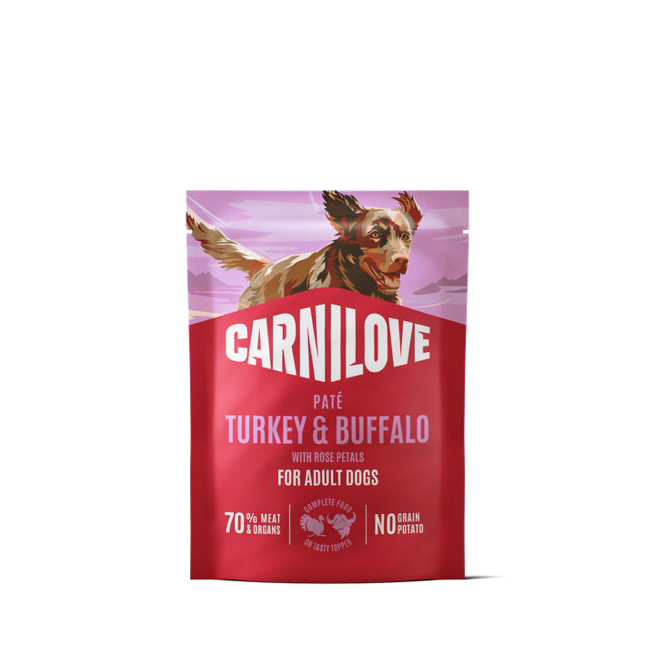 Carnilove Dog Paté Tacchino & Bufalo con Petali di Rosa umido busta 300 g