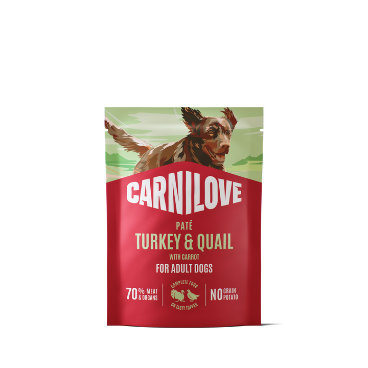 Carnilove Dog Paté Tacchino & Quaglia con Carote umido busta 300 g