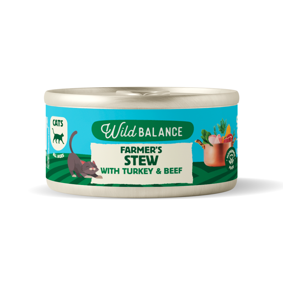 Wild Balance Cat Farmer's Stew con Tacchino & Manzo per gatti 80 g
