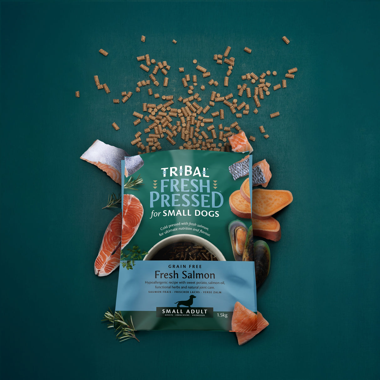 Tribal Adult Piccole Taglie Salmone 1,5 kg