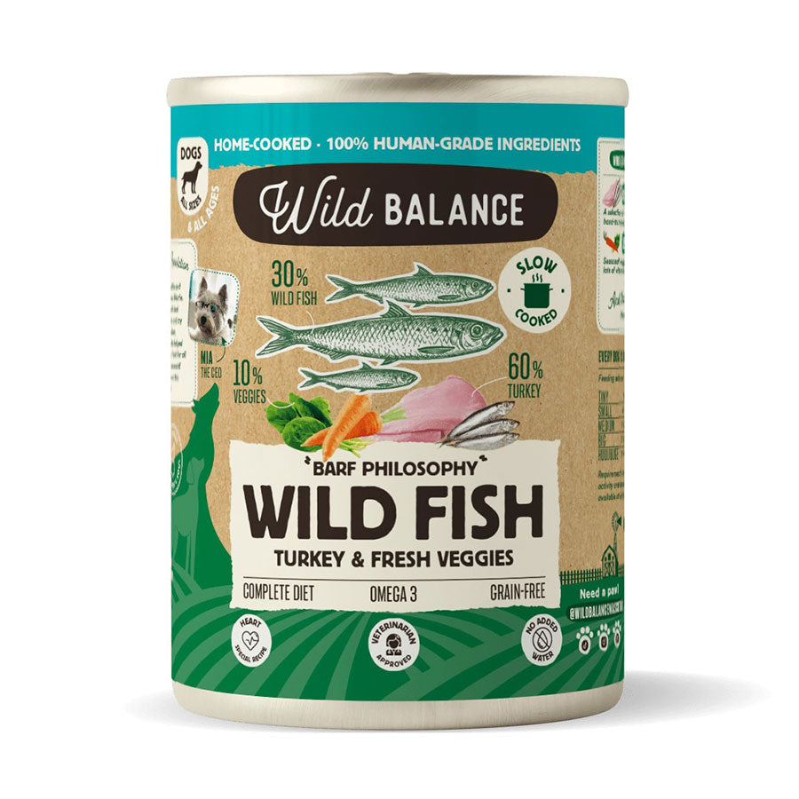 SUPEROFFERTA! Wild Balance Pesce Pescato, Tacchino & Verdure Fresche 400 g