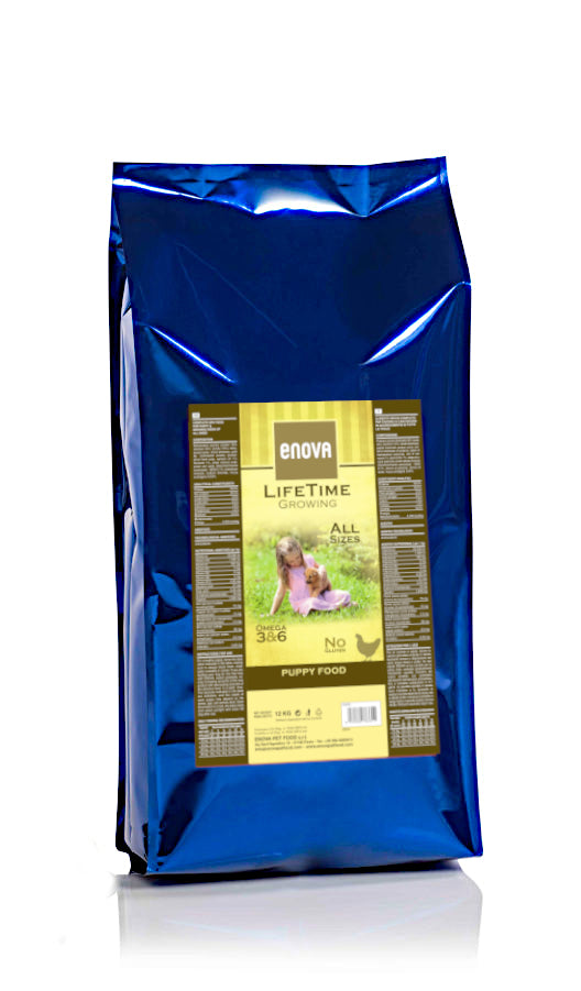 Enova Lifetime Growing 12 kg - Puppy, per cuccioli di tutte le taglie
