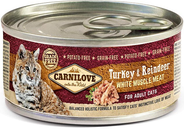 Carnilove Adult Cat Tacchino & Renna (12 pz. x 100 g)