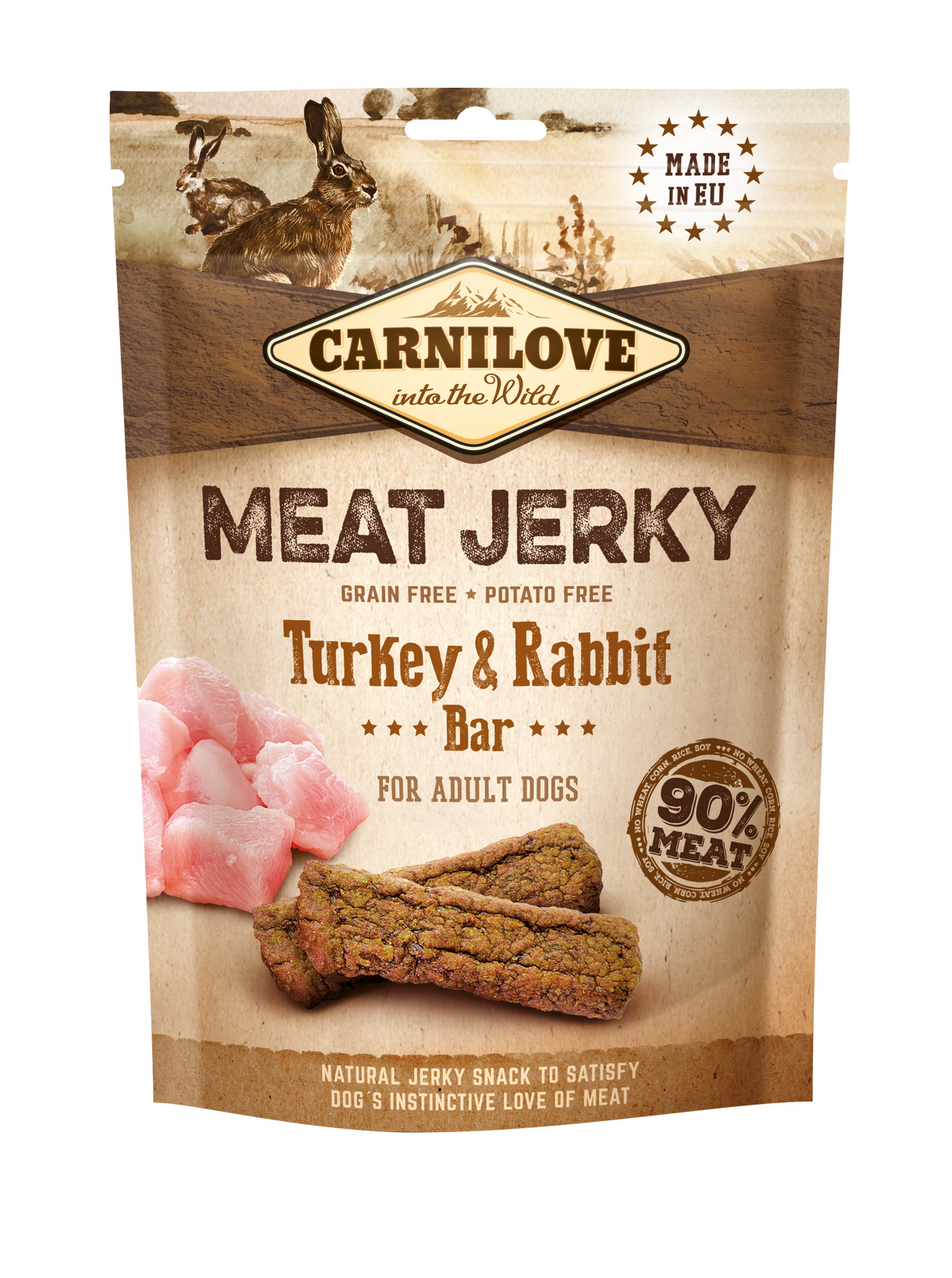 Snack Meat Jerky Barretta Tacchino & Coniglio 100 g