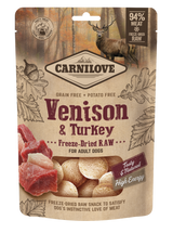 Carnilove Freeze-Dried Raw Snack Cervo & Tacchino 60 g