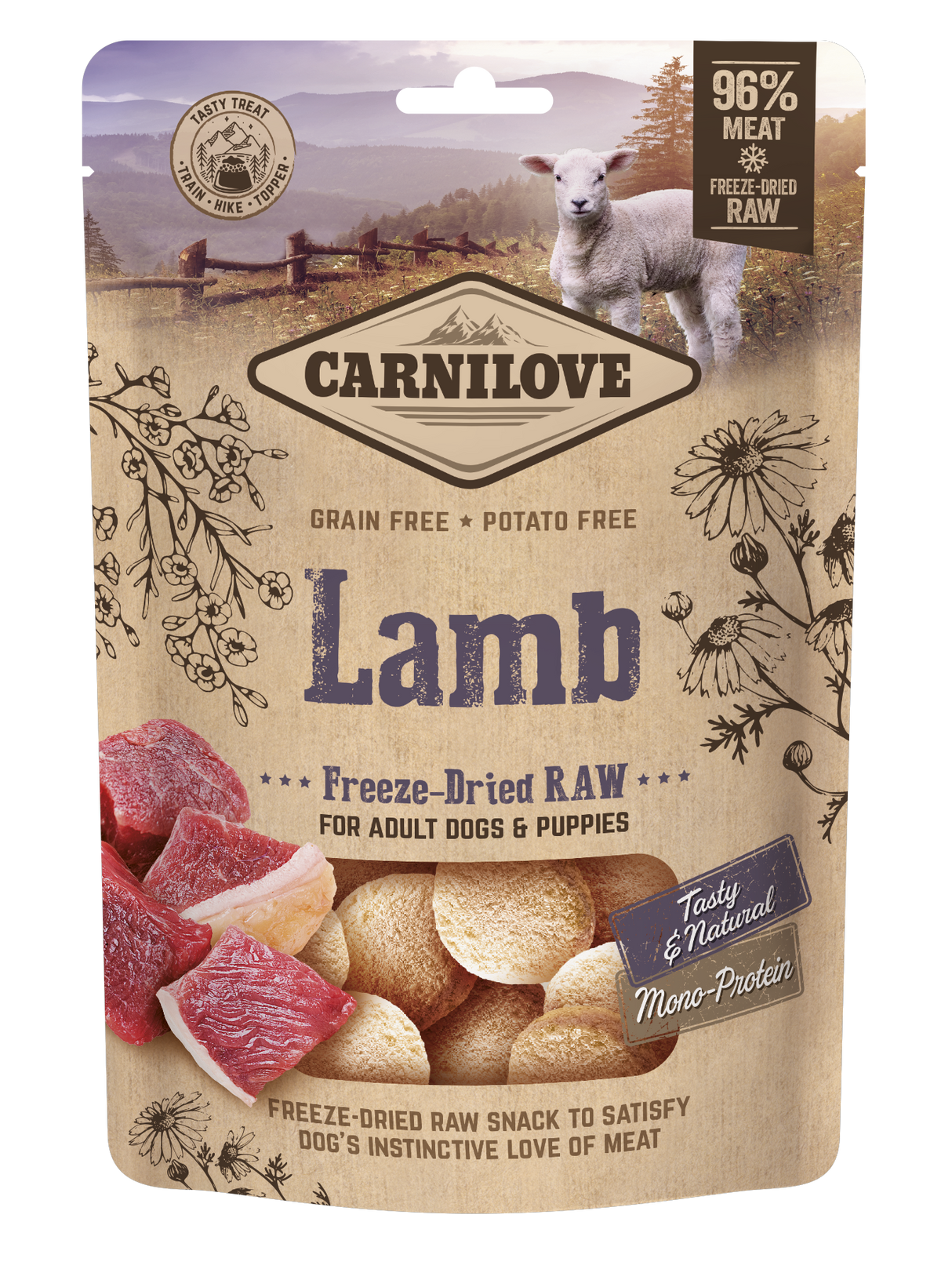 Carnilove Freeze-Dried Raw Snack Monoproteico Agnello 60 g