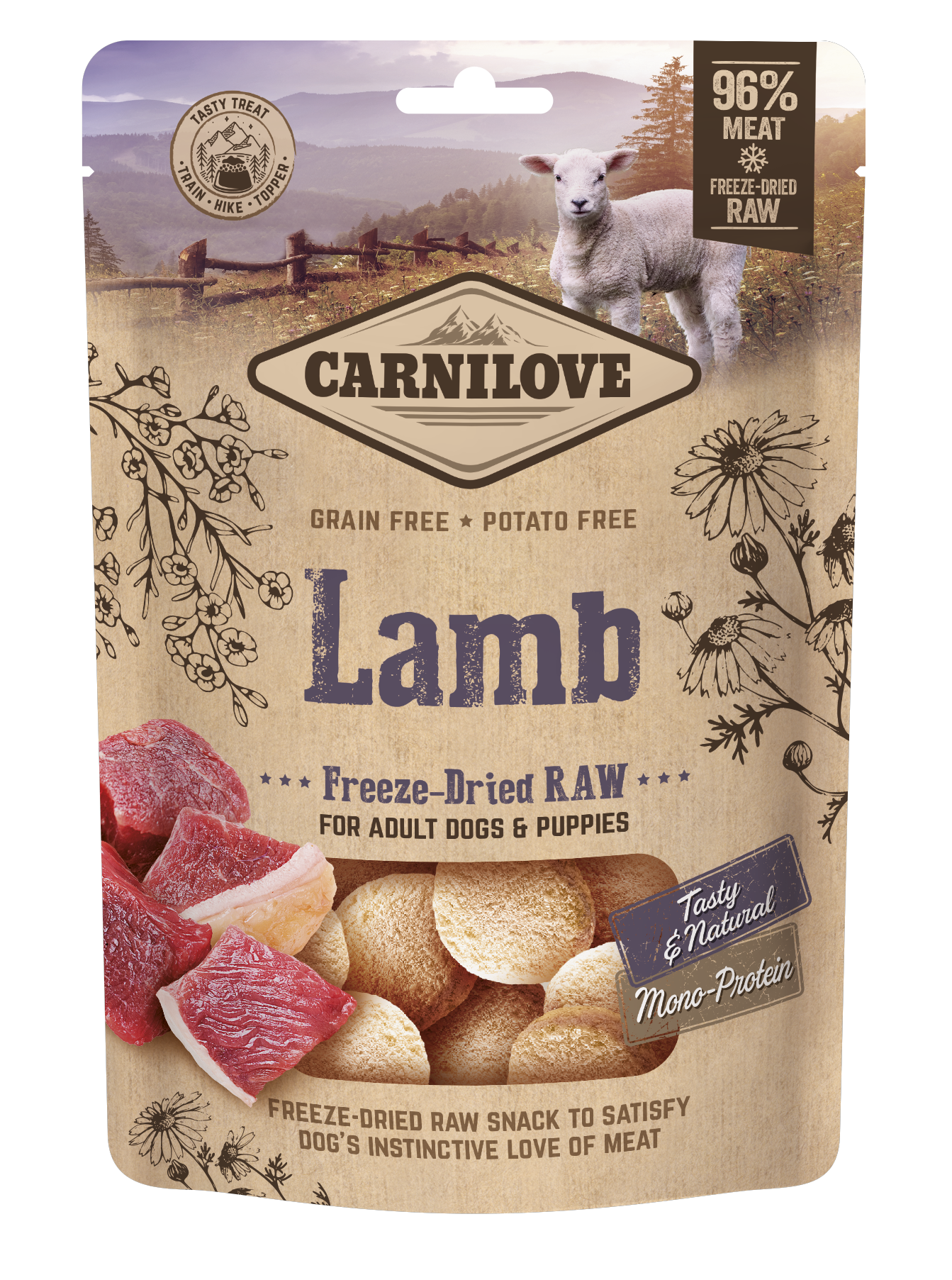 Carnilove Freeze-Dried Raw Snack Monoproteico Agnello 60 g