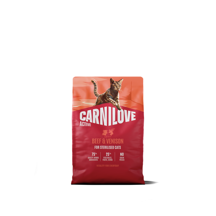 Carnilove Cat Active Sterilizzato Manzo & Cervo secco