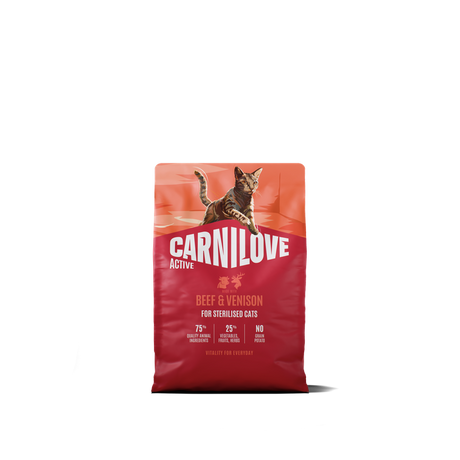 Carnilove Cat Active Sterilizzato Manzo & Cervo secco