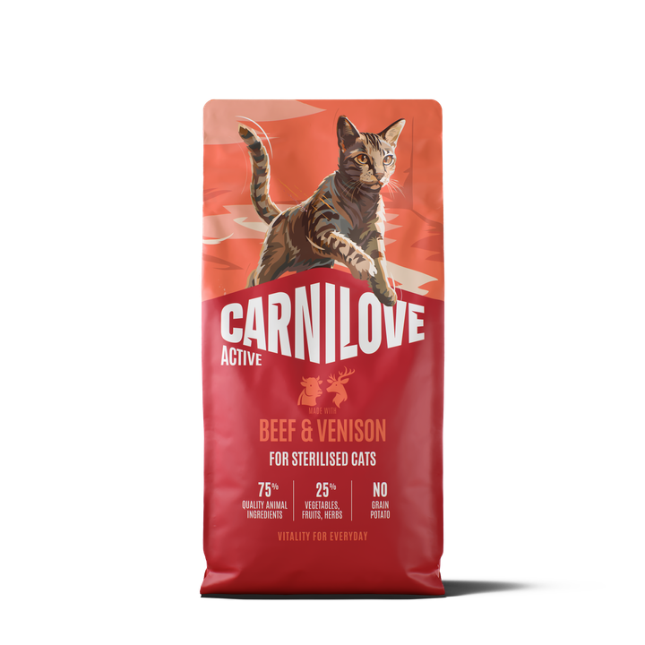 Carnilove Cat Active Sterilizzato Manzo & Cervo secco