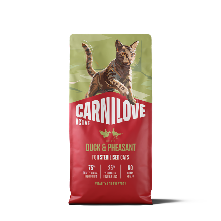 Carnilove Cat Active Sterilizzato Anatra & Fagiano secco