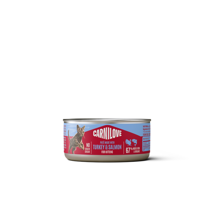 Carnilove Cat Paté Tacchino & Salmone per Gattini umido in lattina 100 g