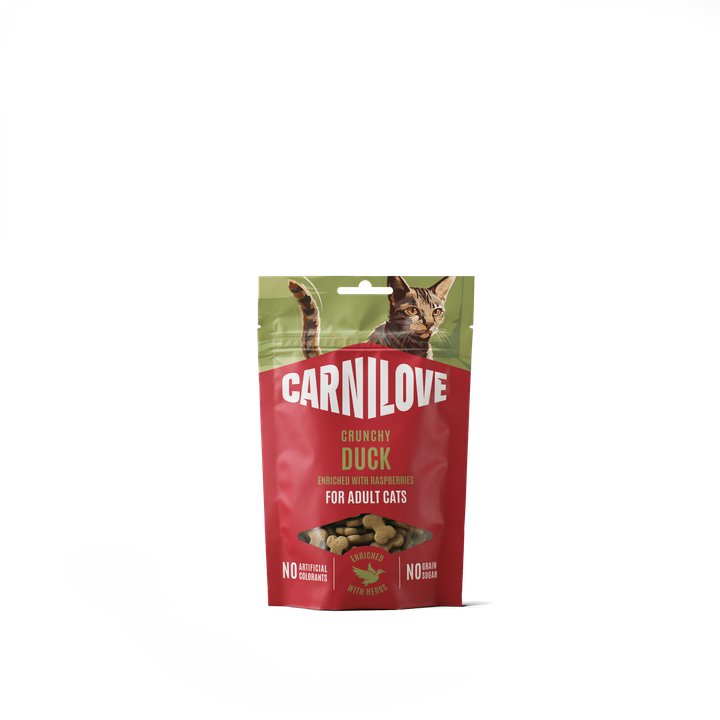 Carnilove Cat Snack Croccante Anatra & Lamponi 50 g