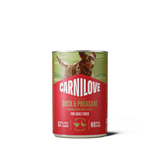 Carnilove Dog Paté Anatra & Fagiano umido lattina 400 g