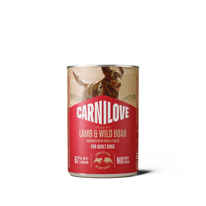 Carnilove Dog Paté Agnello & Cinghiale umido lattina 400 g