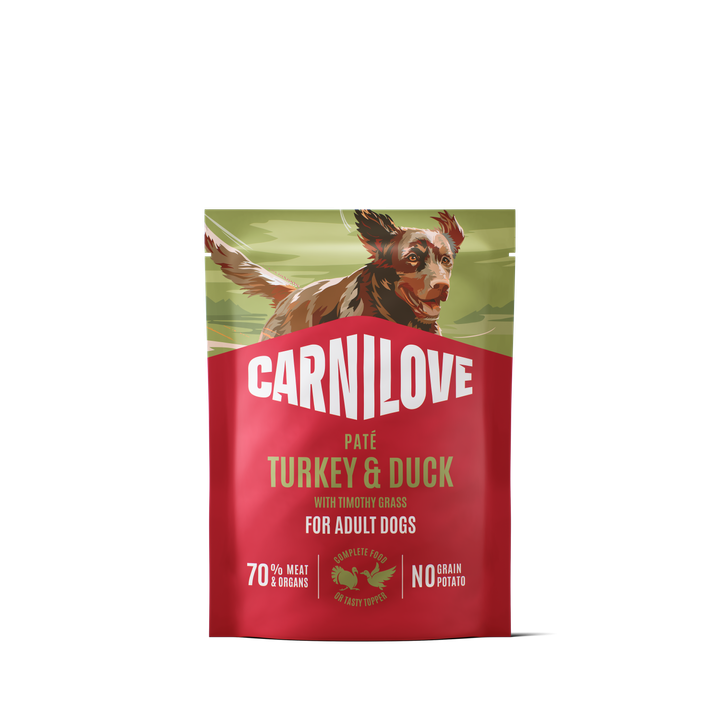 Carnilove Dog Paté Tacchino & Anatra con Erba Codolina umido busta 300 g