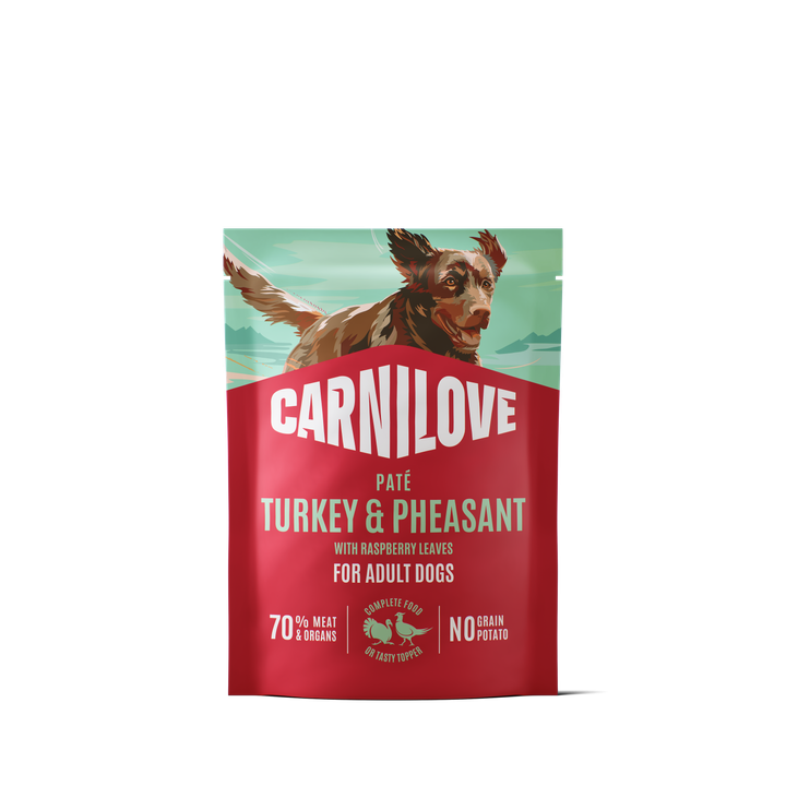 Carnilove Dog Paté Tacchino & Fagiano con Foglie di Lampone umido busta 300 g
