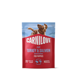 Carnilove Dog Paté Tacchino & Salmone con Mirtilli Blu umido busta per Cuccioli 300 g