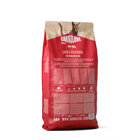 Carnilove Cat Active Sterilizzato Agnello & Cinghiale secco