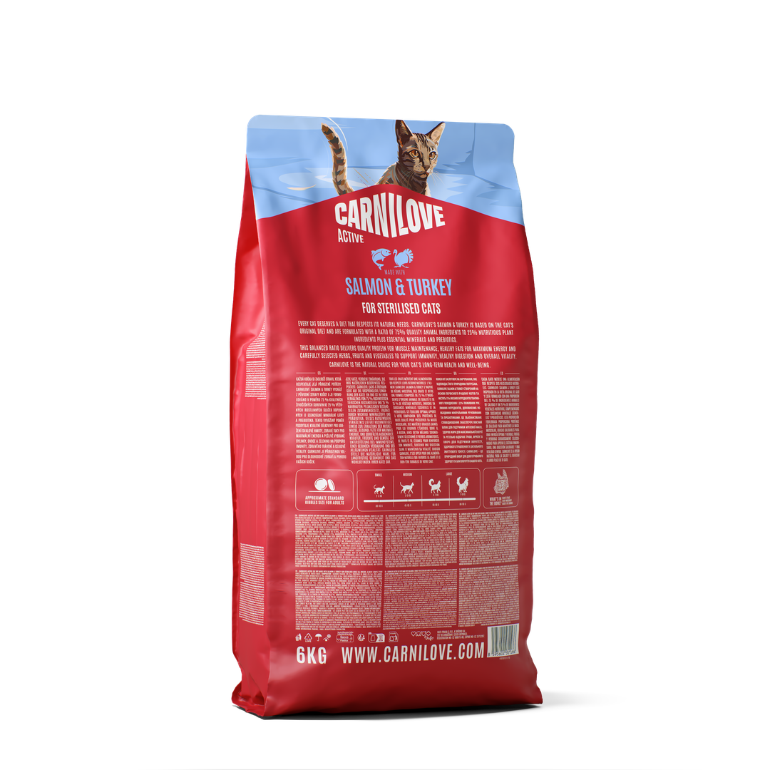 Carnilove Cat Active Sterilizzato Salmone & Tacchino secco