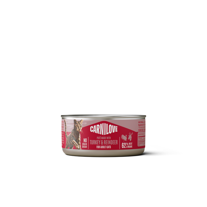 Carnilove Cat Paté Tacchino & Renna per Gatti Adulti umido in lattina 100 g
