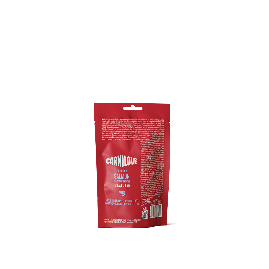 Carnilove Cat Snack Croccante Salmone & Catnip 50 g