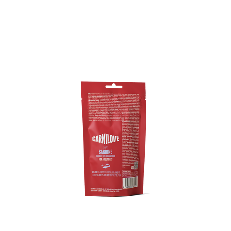 Carnilove Cat Snack Morbido Sardine & Fragole 50 g