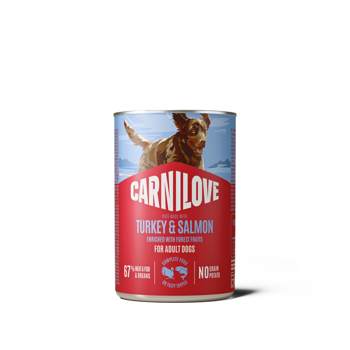 Carnilove Dog Paté Tacchino & Salmone umido lattina 400 g