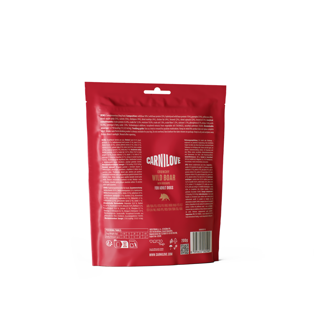 Carnilove Dog Snack Croccante Cinghiale & Frutti Rossi 200 g
