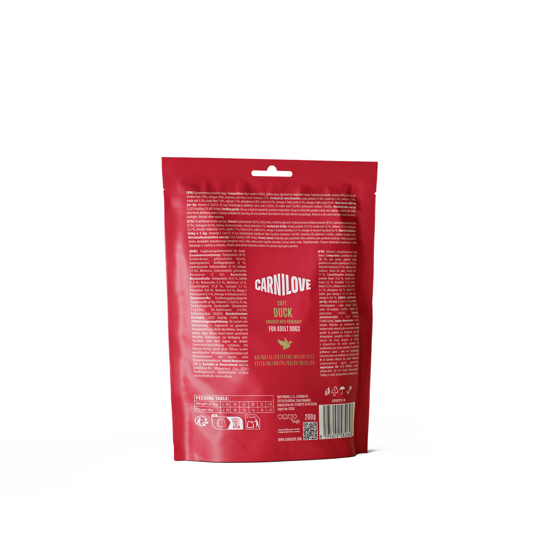 Carnilove Dog Snack Morbido Anatra & Rosmarino 200 g