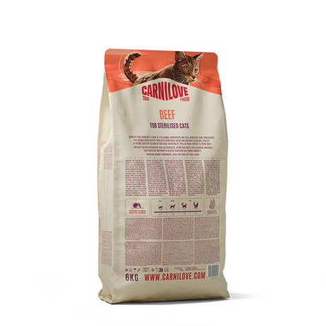 Carnilove Cat True Fresh Sterilizzato Manzo secco