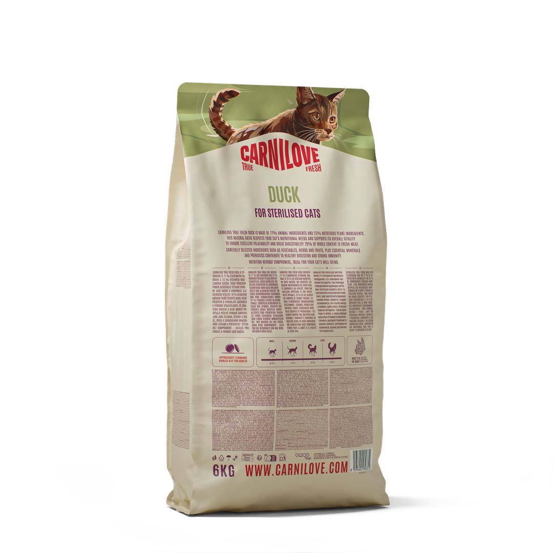 Carnilove Cat True Fresh Sterilizzato Anatra secco