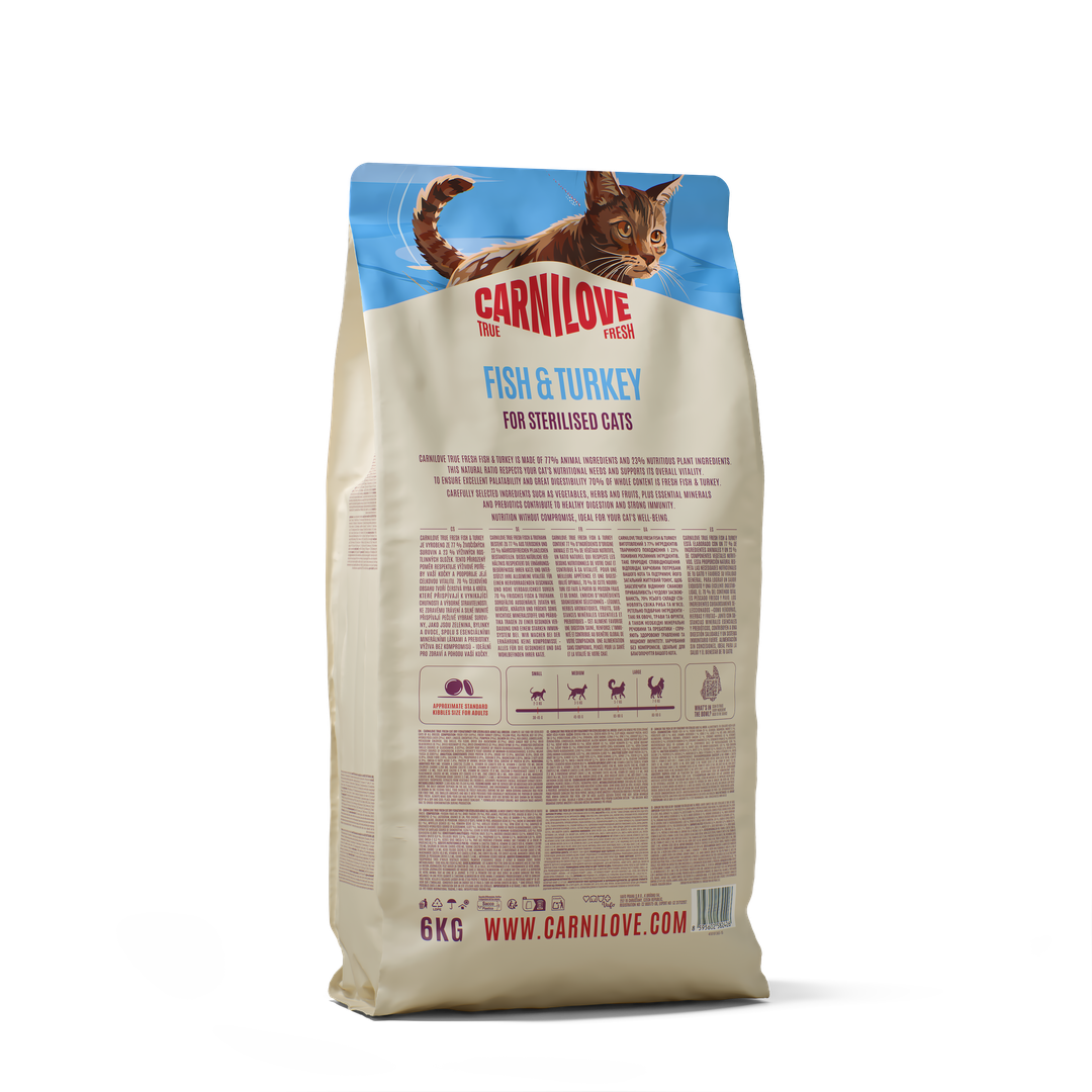 Carnilove Cat True Fresh Sterilizzato Pesce & Tacchino secco