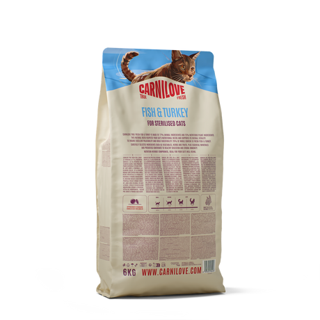 Carnilove Cat True Fresh Sterilizzato Pesce & Tacchino secco