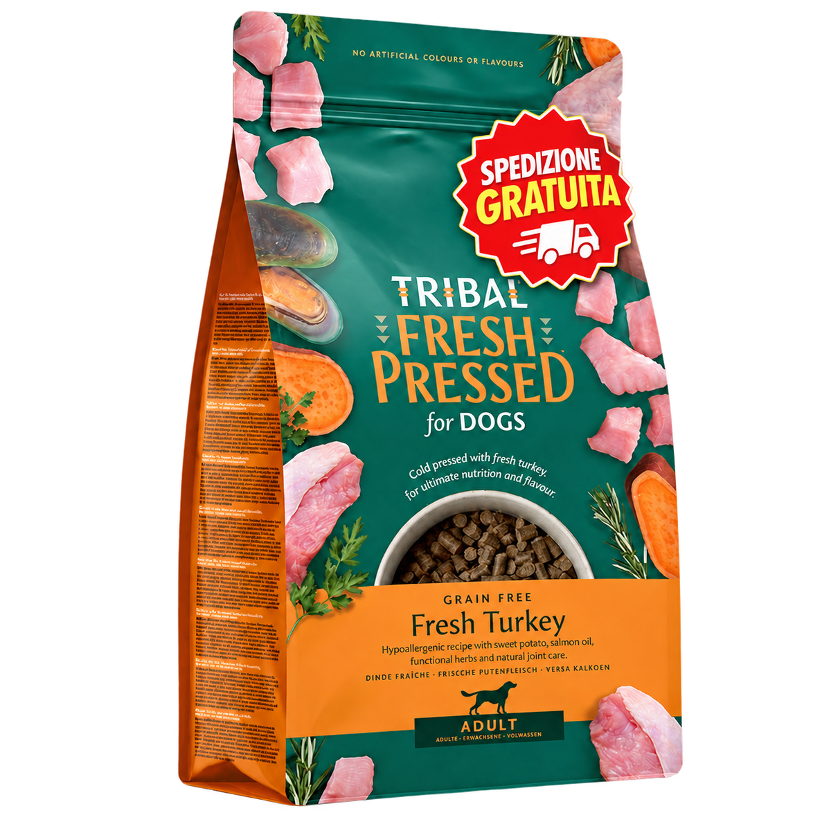 FORMATO PROVA CON SPEDIZIONE GRATIS Tribal Adult Tacchino 300g