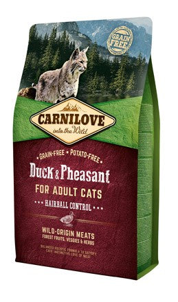 Carnilove Hairball Anatra & Fagiano 2 kg