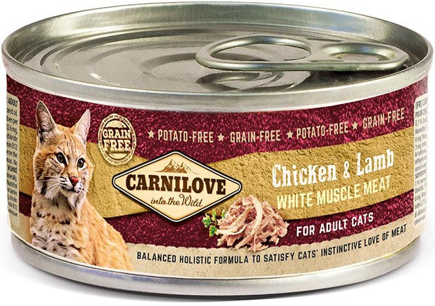 Carnilove Adult Cat Pollo & Agnello (12 pz. x 100 g)