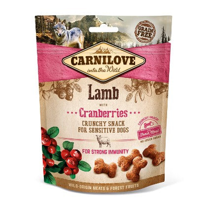 Carnilove Snack Croccante Agnello con Mirtilli 200 g