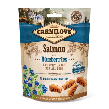 Carnilove Snack Croccante Salmone con Mirtilli Blu 200 g