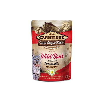 Carnilove Bustine W.O.F. Cinghiale con Camomilla (24 pz. x 85 g)