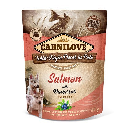 Carnilove W.O.P.i.P. Salmone con Mirtilli per Cuccioli 300 g