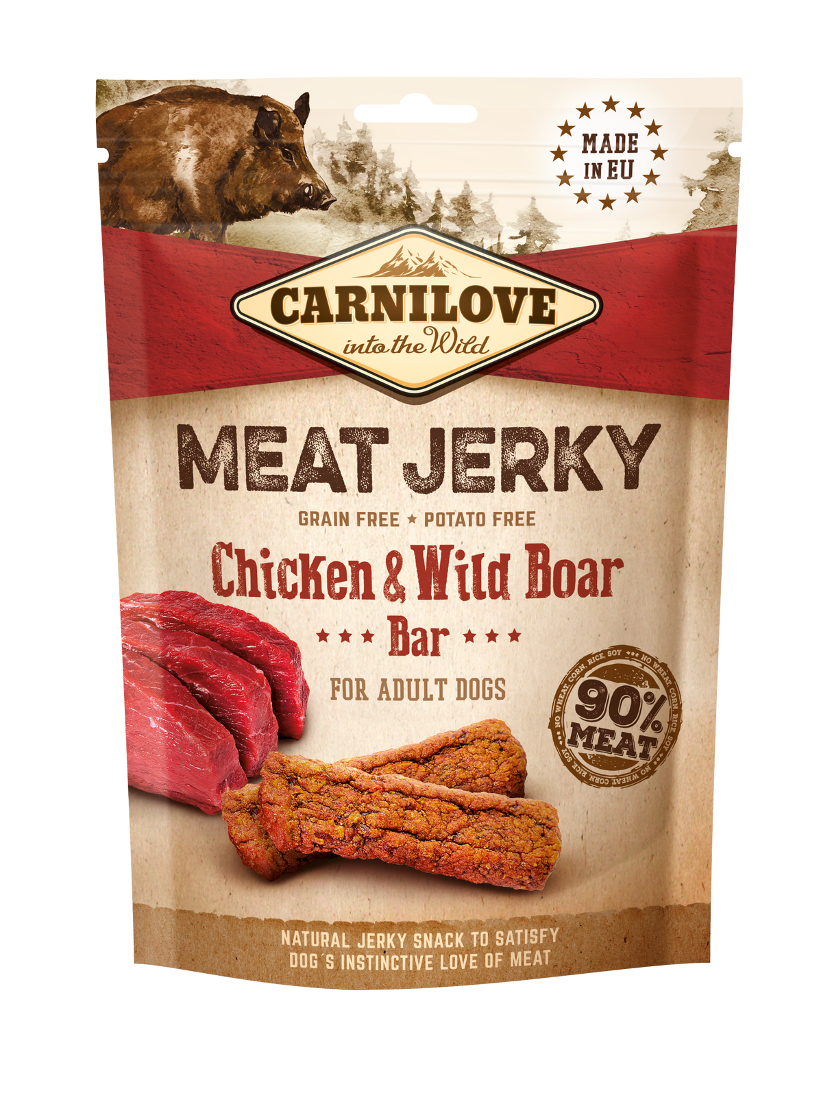 Snack Meat Jerky Barretta Pollo & Cinghiale 100 g